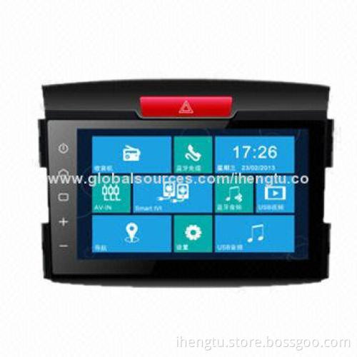 Car Navigator, Suitable for Honda CRV, Supports Bluetooth/TV/GPS/iPhone/CANBus Functions